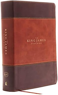 KJV, The King James Study Bible, Leathersoft, Brown, Red Letter